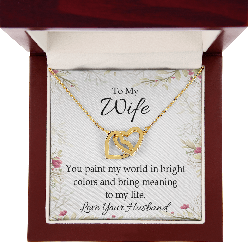 To My Wife You Paint My World Inseparable Necklace-Express Your Love Gifts