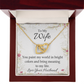 To My Wife You Paint My World Inseparable Necklace-Express Your Love Gifts