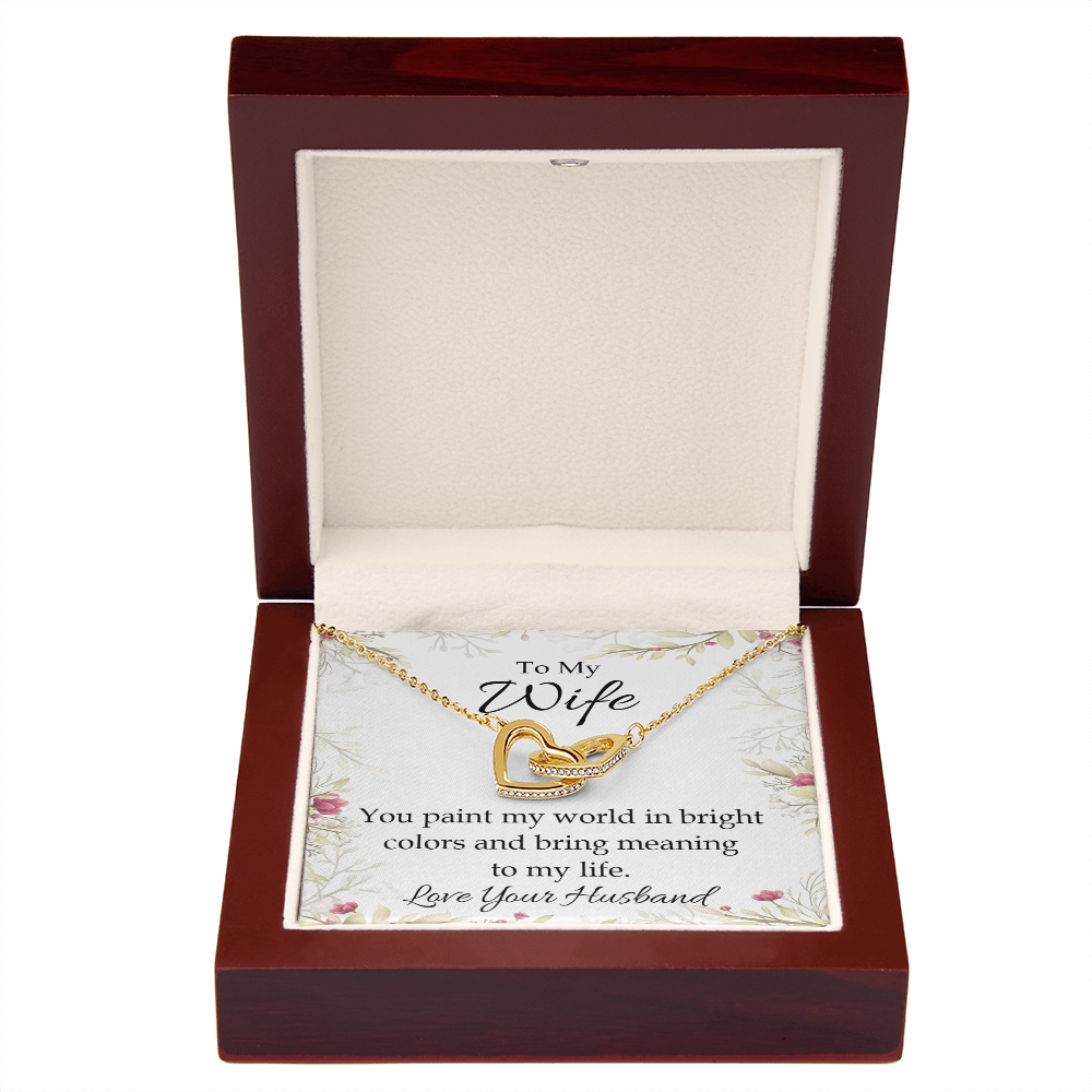 To My Wife You Paint My World Inseparable Necklace-Express Your Love Gifts