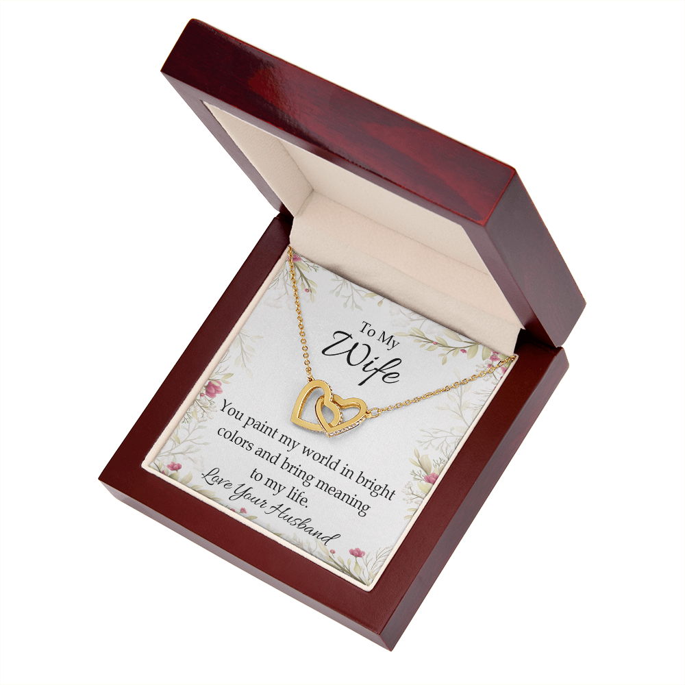 To My Wife You Paint My World Inseparable Necklace-Express Your Love Gifts