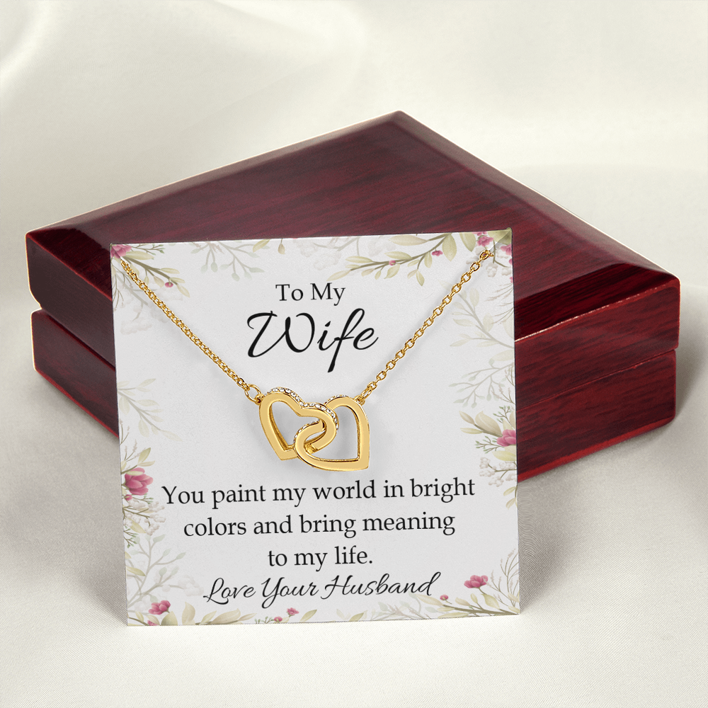 To My Wife You Paint My World Inseparable Necklace-Express Your Love Gifts