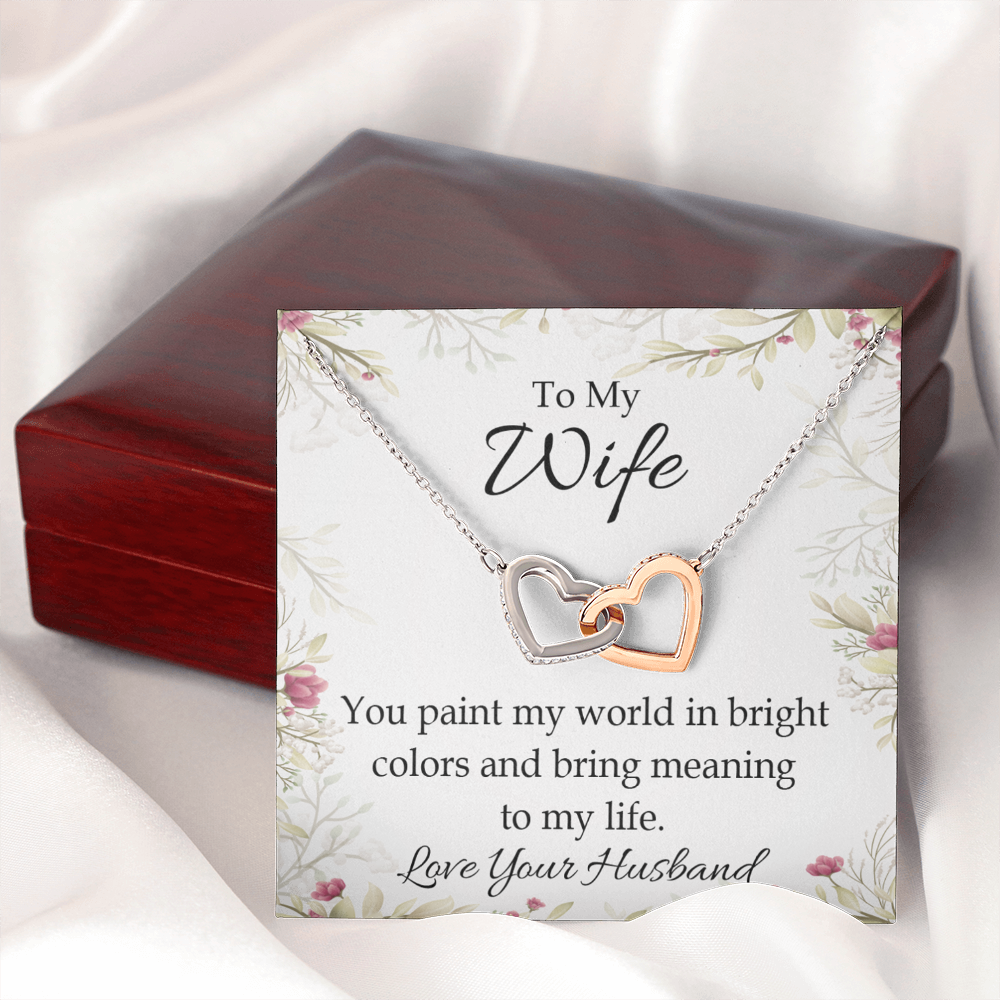 To My Wife You Paint My World Inseparable Necklace-Express Your Love Gifts