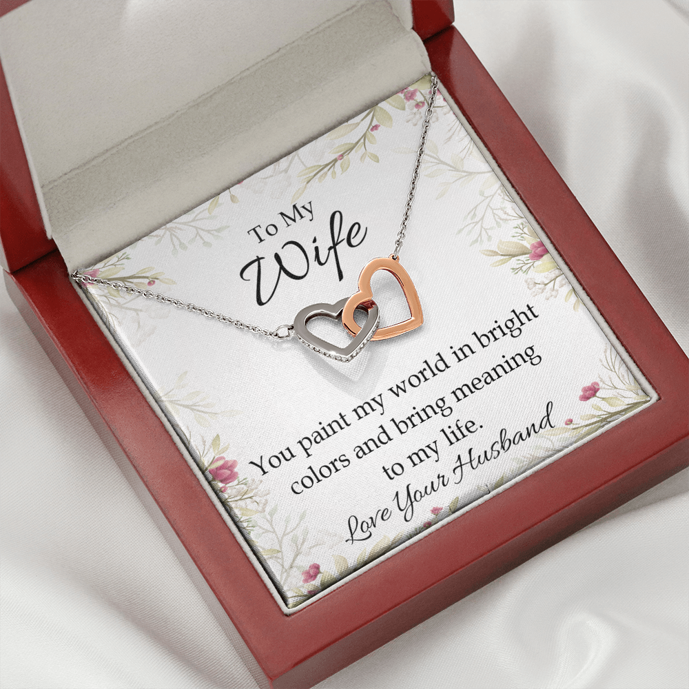 To My Wife You Paint My World Inseparable Necklace-Express Your Love Gifts
