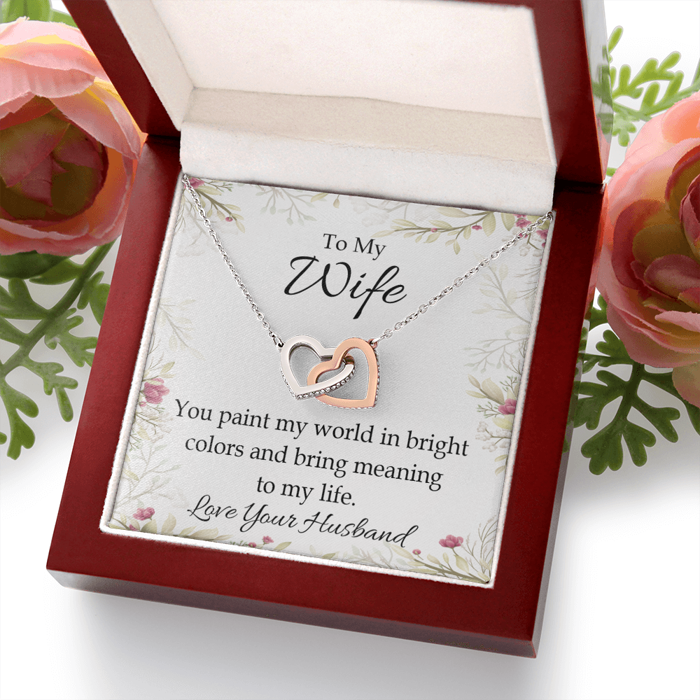 To My Wife You Paint My World Inseparable Necklace-Express Your Love Gifts