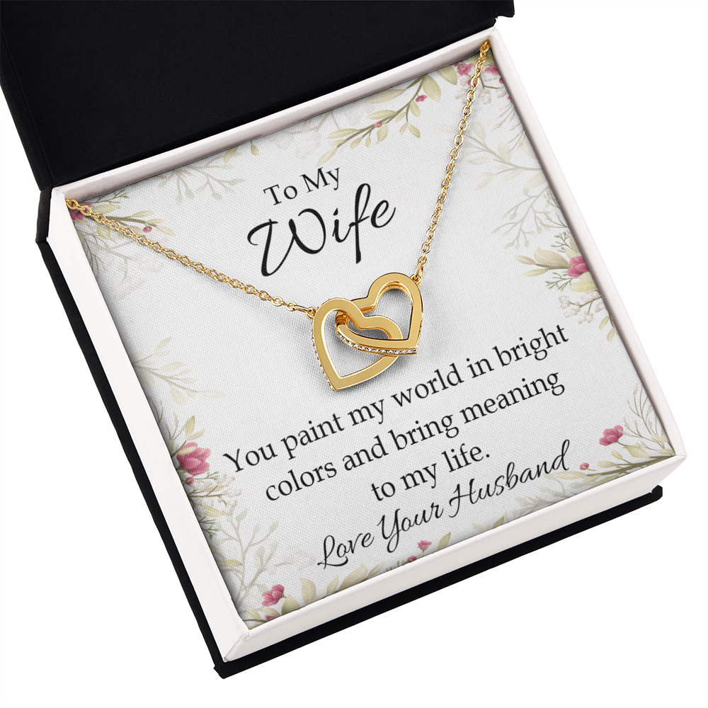 To My Wife You Paint My World Inseparable Necklace-Express Your Love Gifts