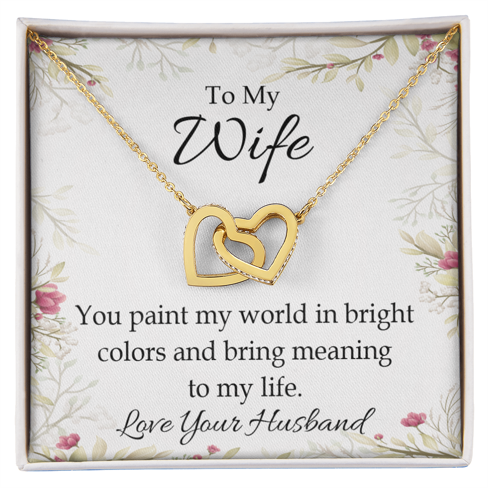 To My Wife You Paint My World Inseparable Necklace-Express Your Love Gifts
