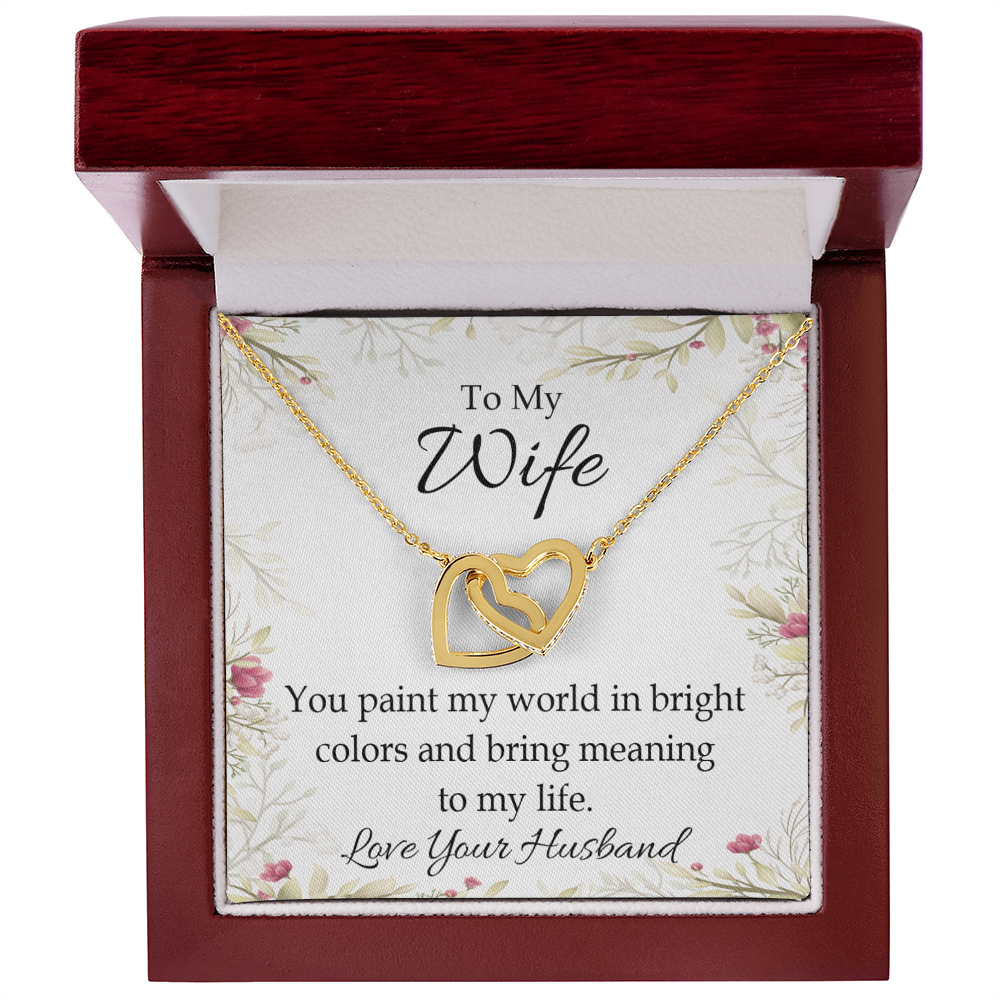 To My Wife You Paint My World Inseparable Necklace-Express Your Love Gifts