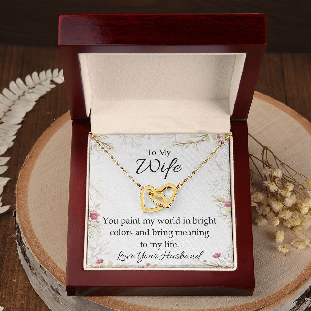 To My Wife You Paint My World Inseparable Necklace-Express Your Love Gifts