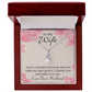 To My Wife You’re a Breath of Fresh Air Alluring Ribbon Necklace Message Card-Express Your Love Gifts