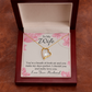 To My Wife You’re a Breath of Fresh Air Forever Necklace w Message Card-Express Your Love Gifts