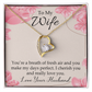 To My Wife You’re a Breath of Fresh Air Forever Necklace w Message Card-Express Your Love Gifts