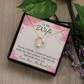 To My Wife You’re a Breath of Fresh Air Forever Necklace w Message Card-Express Your Love Gifts