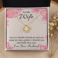 To My Wife You’re a Breath of Fresh Air Infinity Knot Necklace Message Card-Express Your Love Gifts