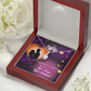 To My Wife You're an Angel Alluring Ribbon Necklace Message Card-Express Your Love Gifts