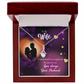 To My Wife You're an Angel Alluring Ribbon Necklace Message Card-Express Your Love Gifts