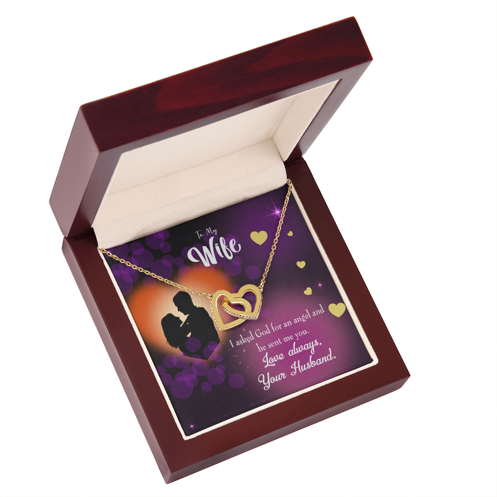 To My Wife You're an Angel Inseparable Necklace-Express Your Love Gifts