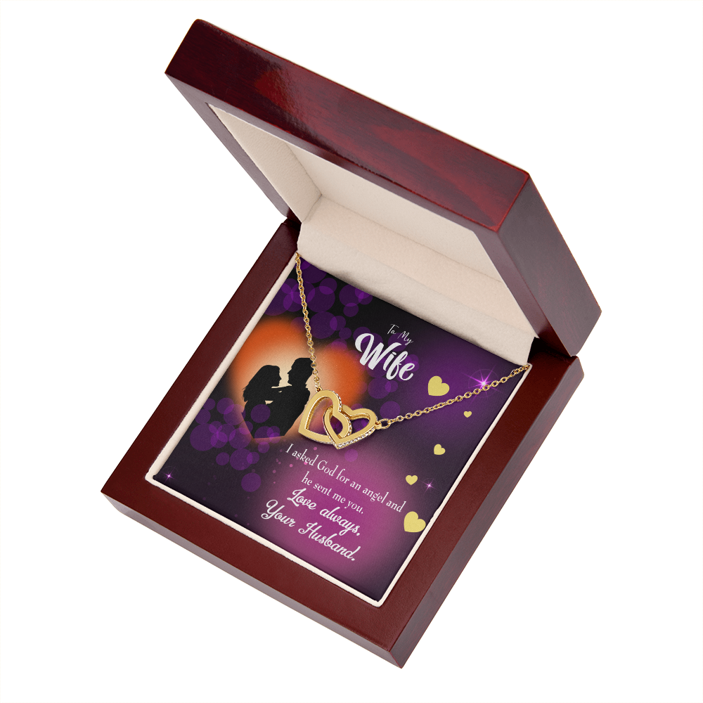 To My Wife You're an Angel Inseparable Necklace-Express Your Love Gifts