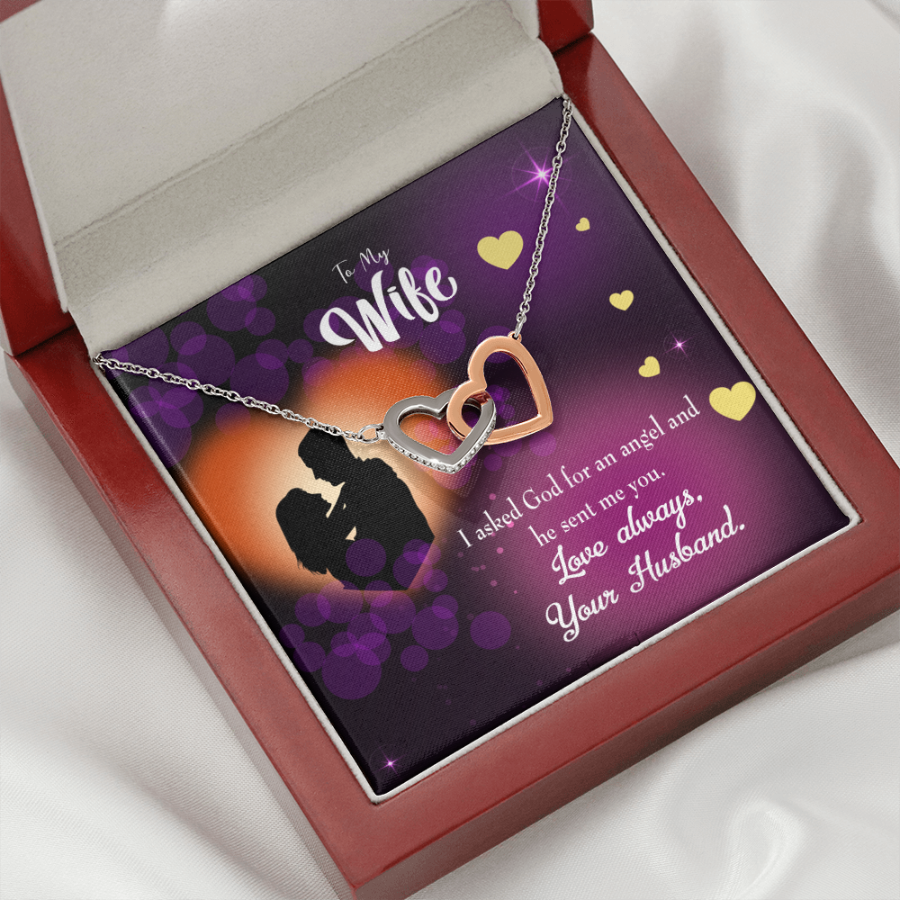 To My Wife You're an Angel Inseparable Necklace-Express Your Love Gifts
