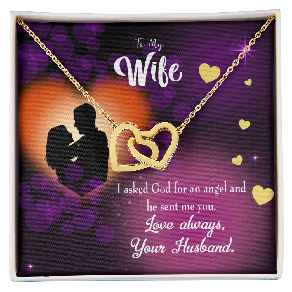 To My Wife You're an Angel Inseparable Necklace-Express Your Love Gifts