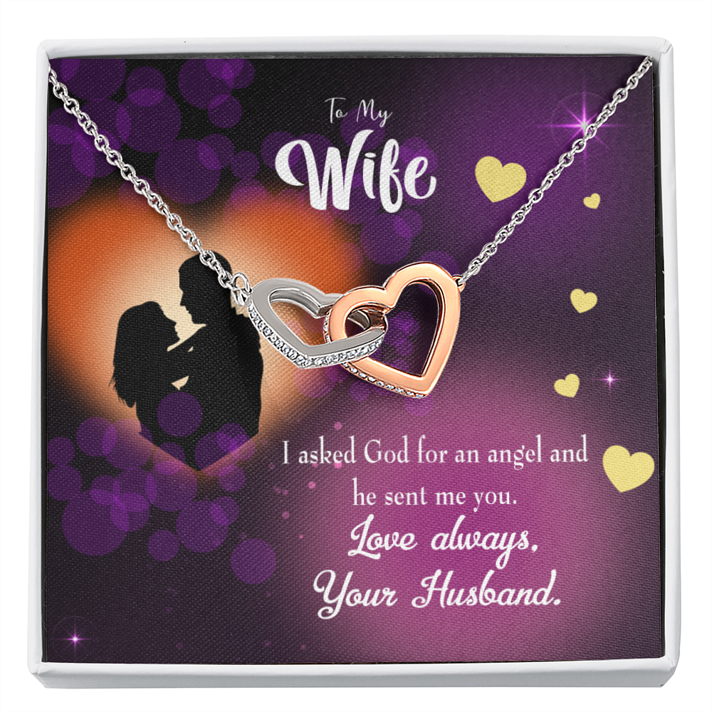 To My Wife You're an Angel Inseparable Necklace-Express Your Love Gifts