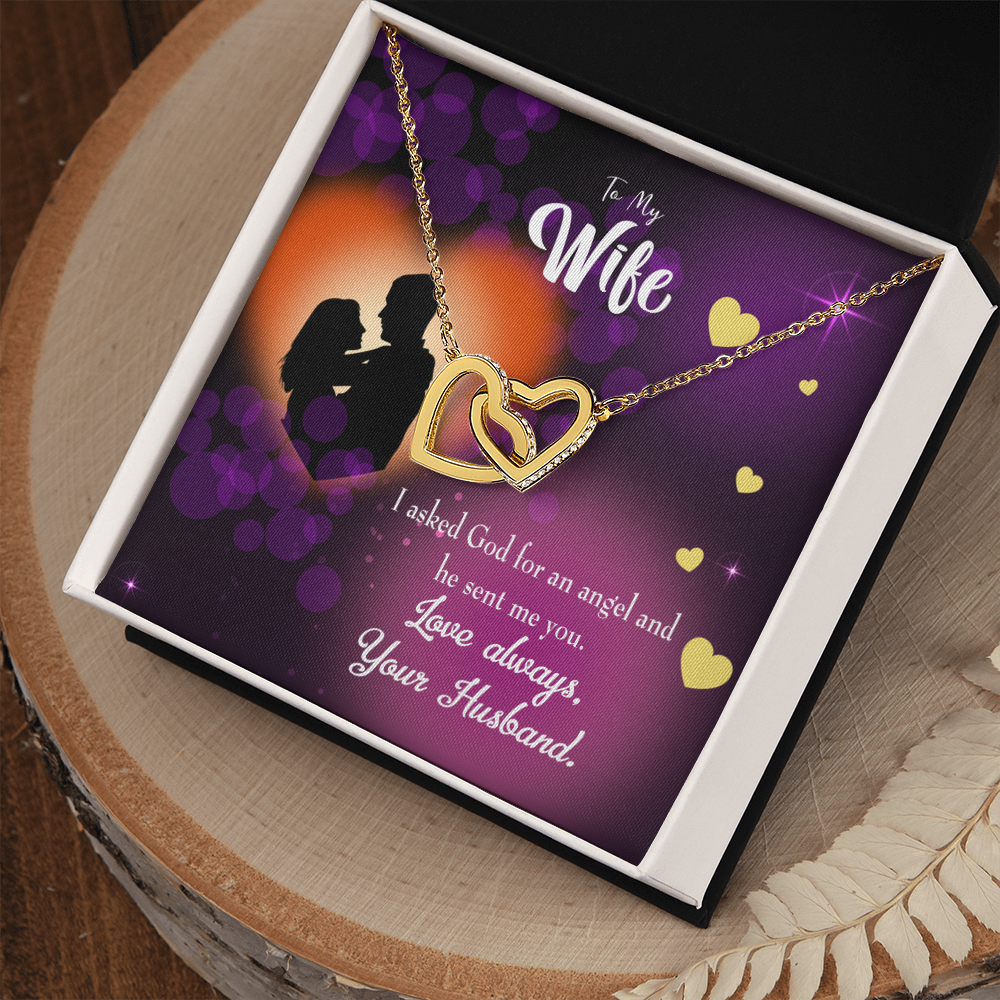 To My Wife You're an Angel Inseparable Necklace-Express Your Love Gifts