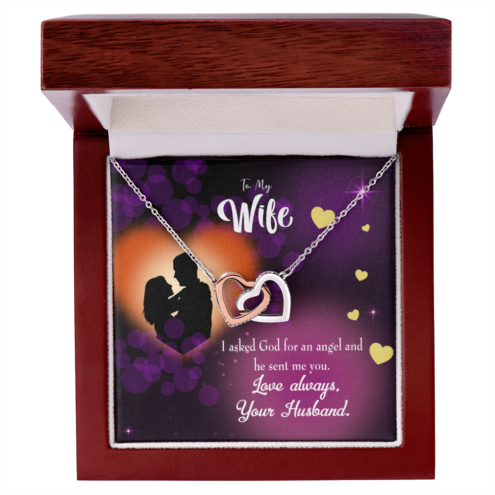To My Wife You're an Angel Inseparable Necklace-Express Your Love Gifts