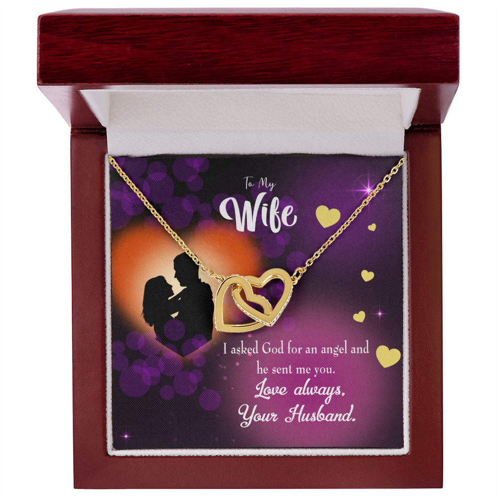 To My Wife You're an Angel Inseparable Necklace-Express Your Love Gifts