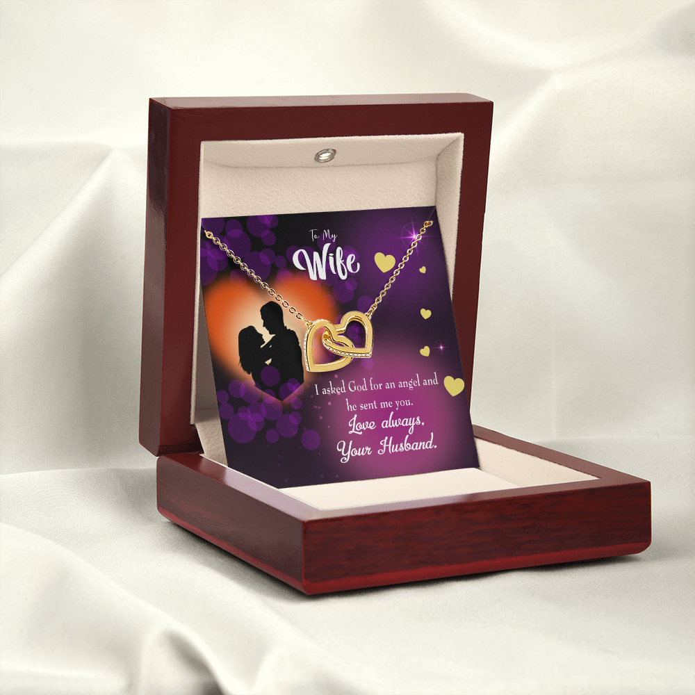To My Wife You're an Angel Inseparable Necklace-Express Your Love Gifts