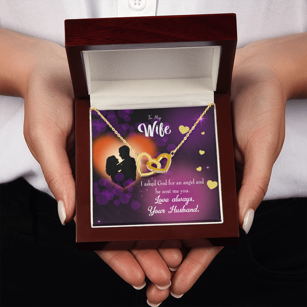 To My Wife You're an Angel Inseparable Necklace-Express Your Love Gifts