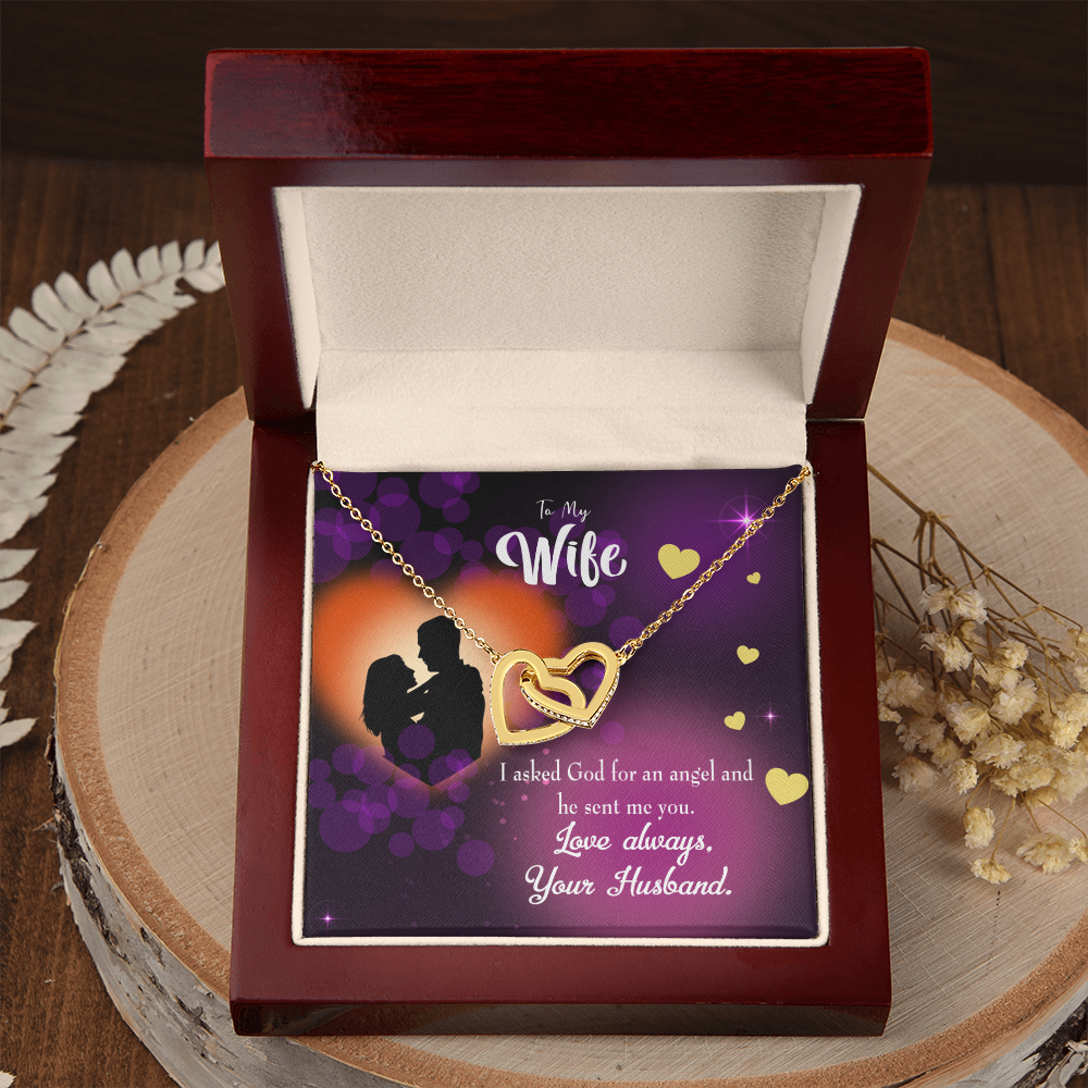 To My Wife You're an Angel Inseparable Necklace-Express Your Love Gifts