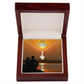 To My Wife You're my Fate Alluring Ribbon Necklace Message Card-Express Your Love Gifts