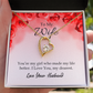 To My Wife You’re My Girl Forever Necklace w Message Card-Express Your Love Gifts