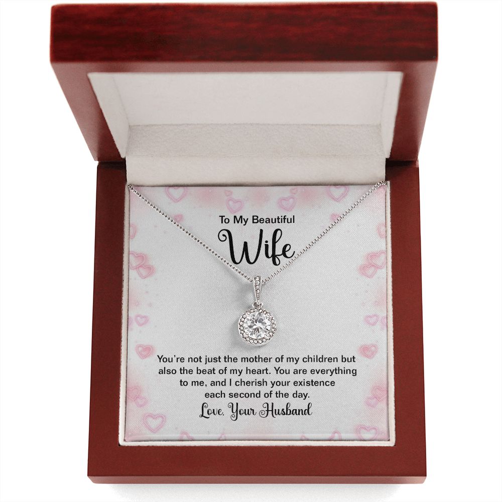 To My Wife You're Not Just the Mother of My Children Eternal Hope Necklace Message Card-Express Your Love Gifts