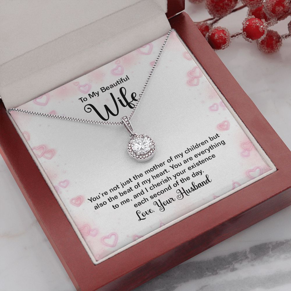 To My Wife You're Not Just the Mother of My Children Eternal Hope Necklace Message Card-Express Your Love Gifts