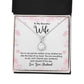 To My Wife You're Not Just the Mother of My Children Eternal Hope Necklace Message Card-Express Your Love Gifts