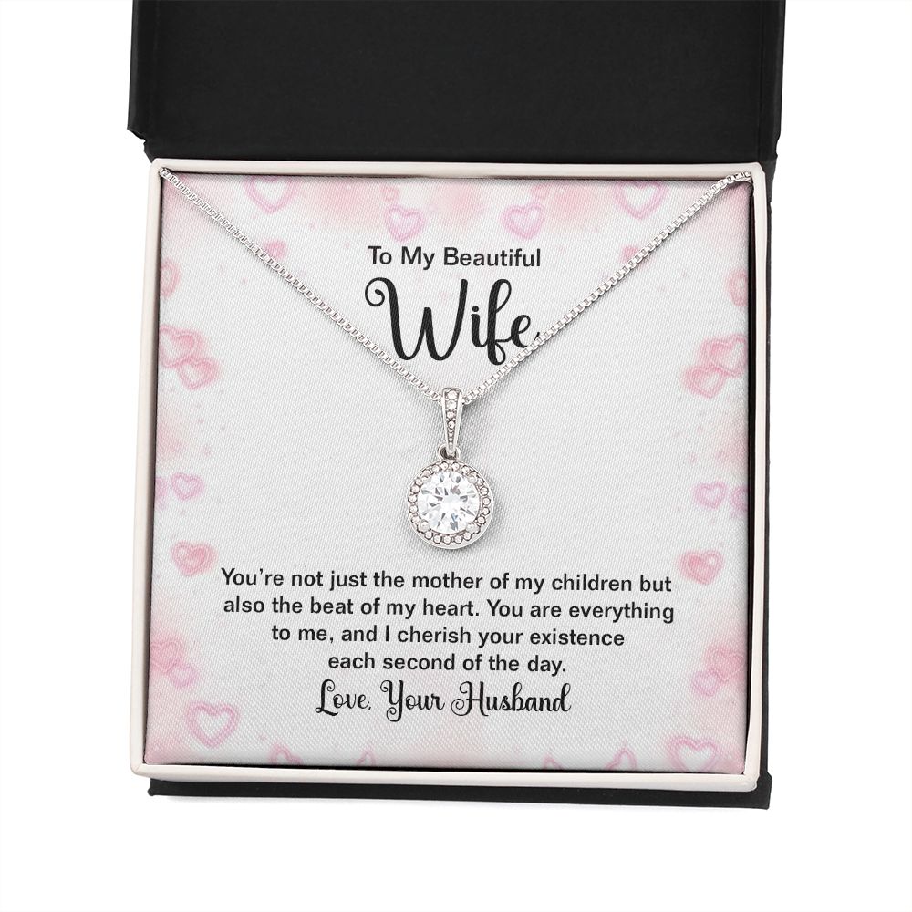 To My Wife You're Not Just the Mother of My Children Eternal Hope Necklace Message Card-Express Your Love Gifts