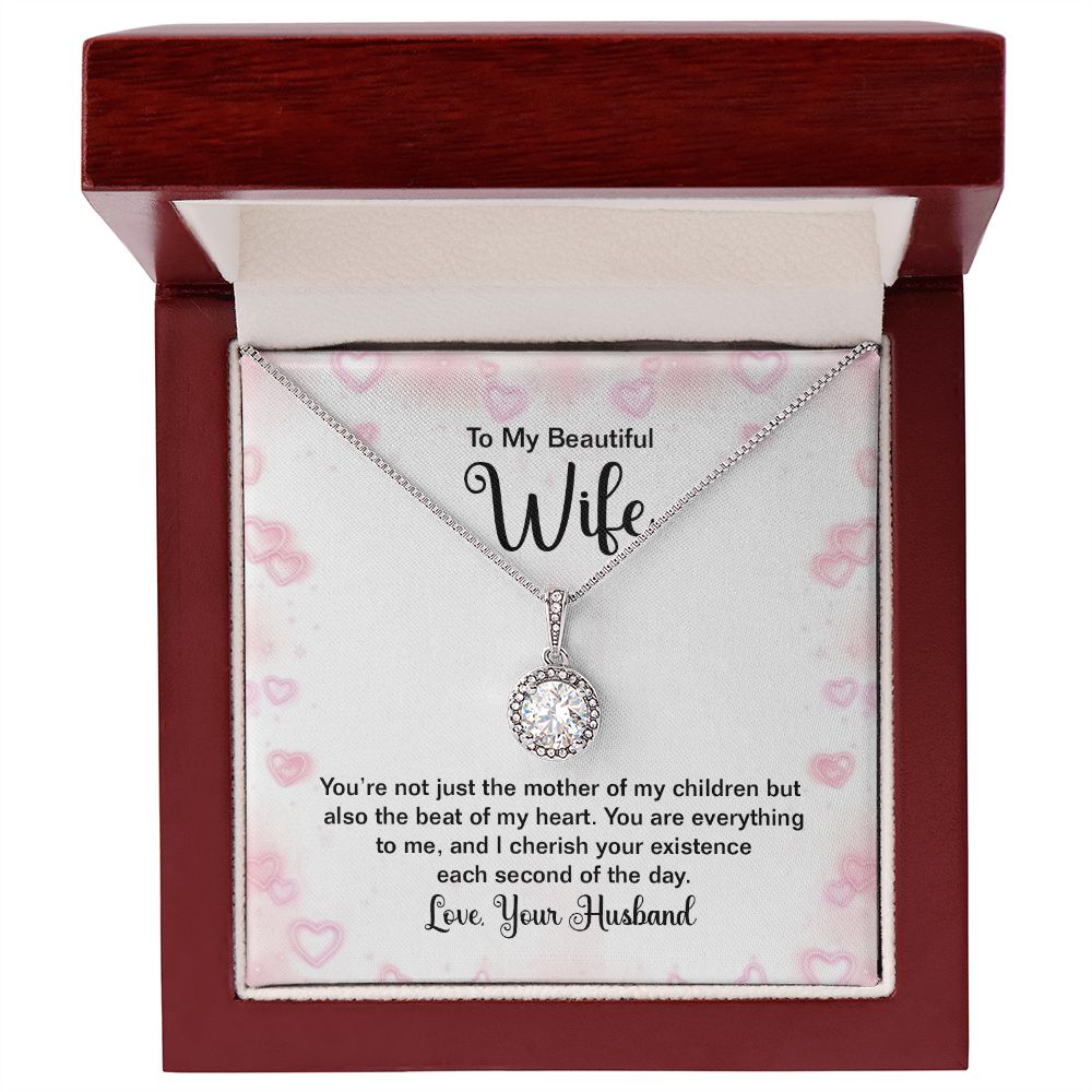 To My Wife You're Not Just the Mother of My Children Eternal Hope Necklace Message Card-Express Your Love Gifts