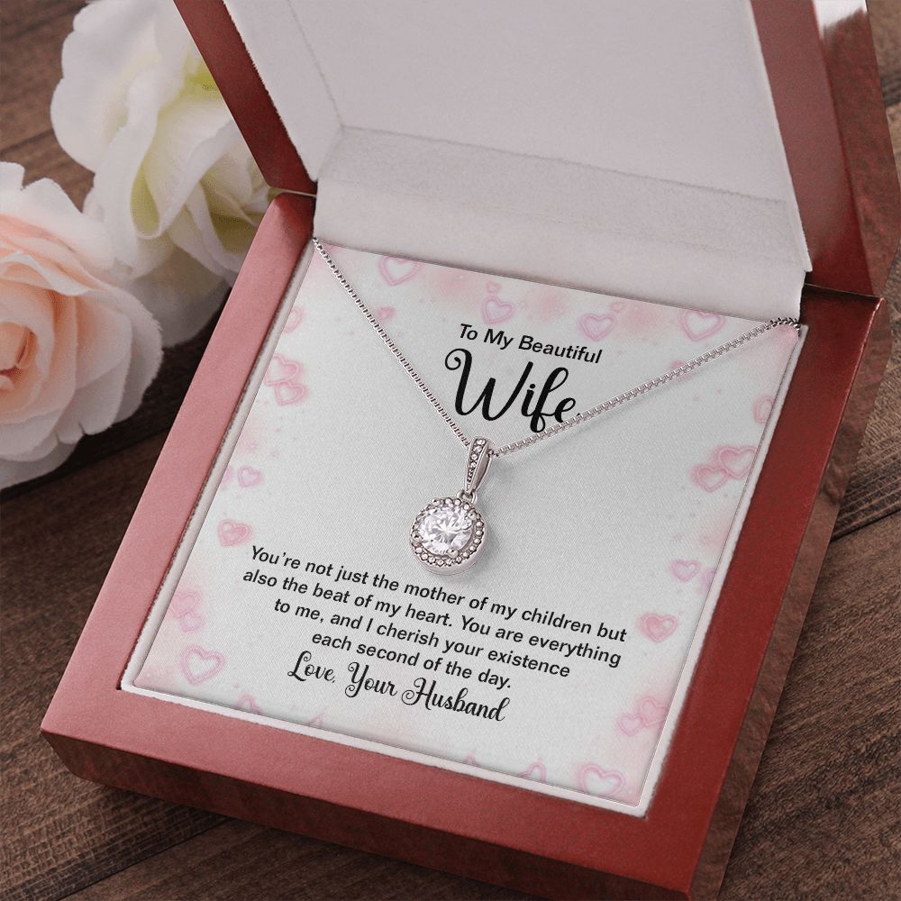To My Wife You're Not Just the Mother of My Children Eternal Hope Necklace Message Card-Express Your Love Gifts