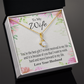 To My Wife You’re The Best Gift Alluring Ribbon Necklace Message Card-Express Your Love Gifts