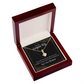 To My Wife You’re The Love of My Life Alluring Ribbon Necklace Message Card-Express Your Love Gifts