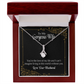 To My Wife You’re The Love of My Life Alluring Ribbon Necklace Message Card-Express Your Love Gifts