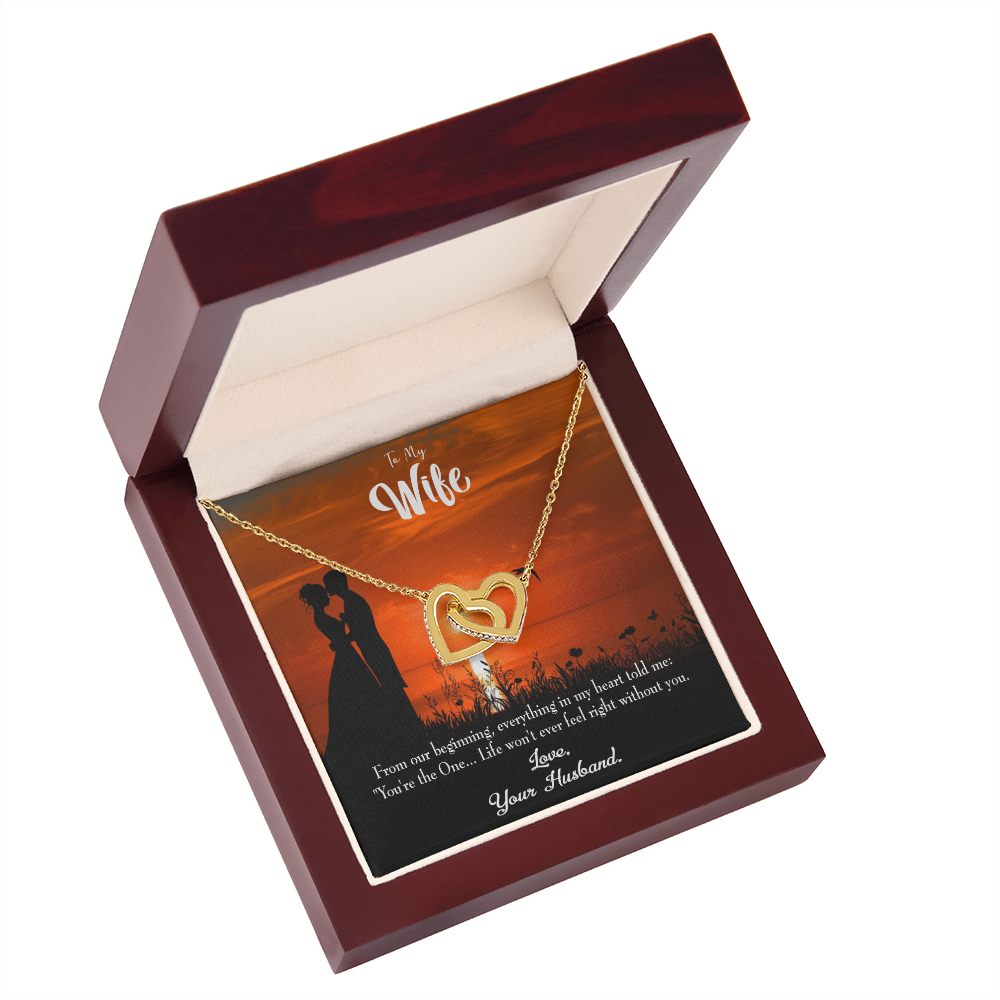 To My Wife You're the One! Inseparable Necklace-Express Your Love Gifts