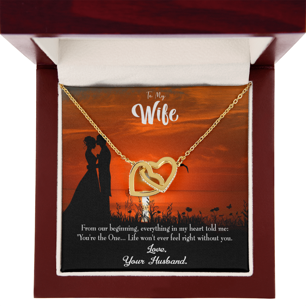 To My Wife You're the One! Inseparable Necklace-Express Your Love Gifts