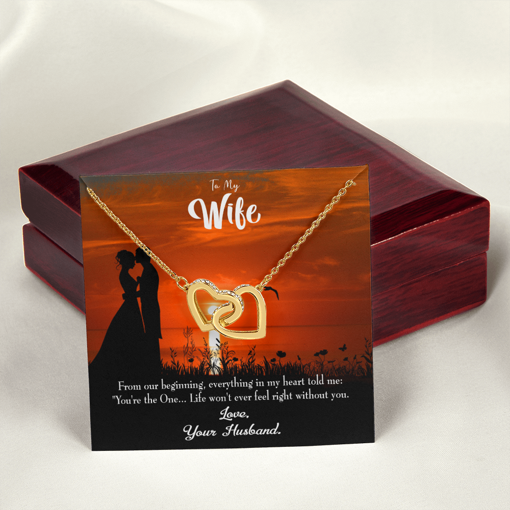 To My Wife You're the One! Inseparable Necklace-Express Your Love Gifts