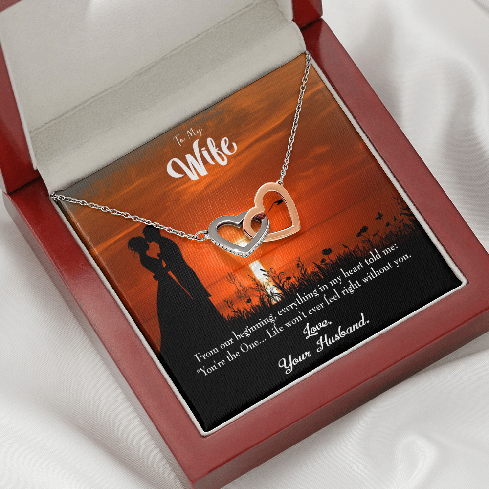 To My Wife You're the One! Inseparable Necklace-Express Your Love Gifts