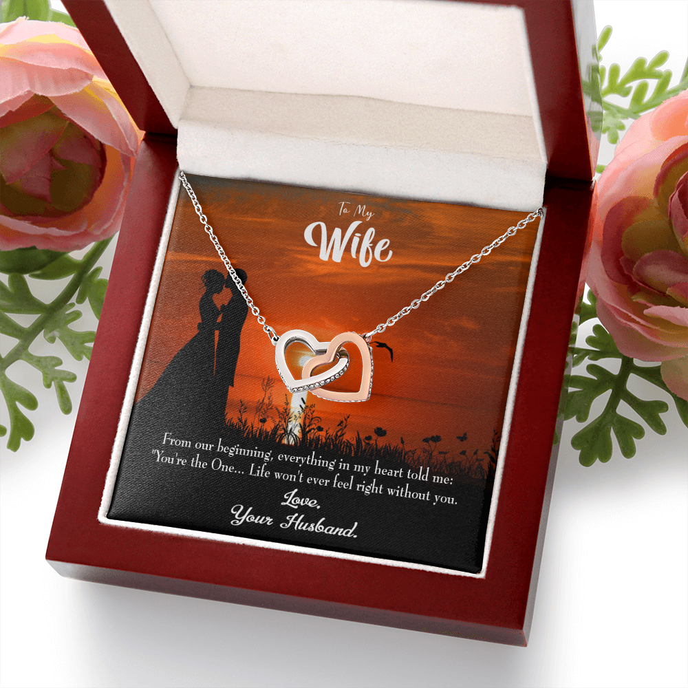 To My Wife You're the One! Inseparable Necklace-Express Your Love Gifts
