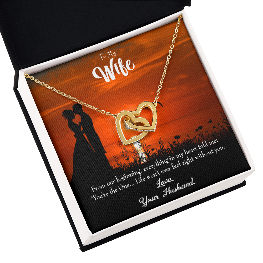 To My Wife You're the One! Inseparable Necklace-Express Your Love Gifts