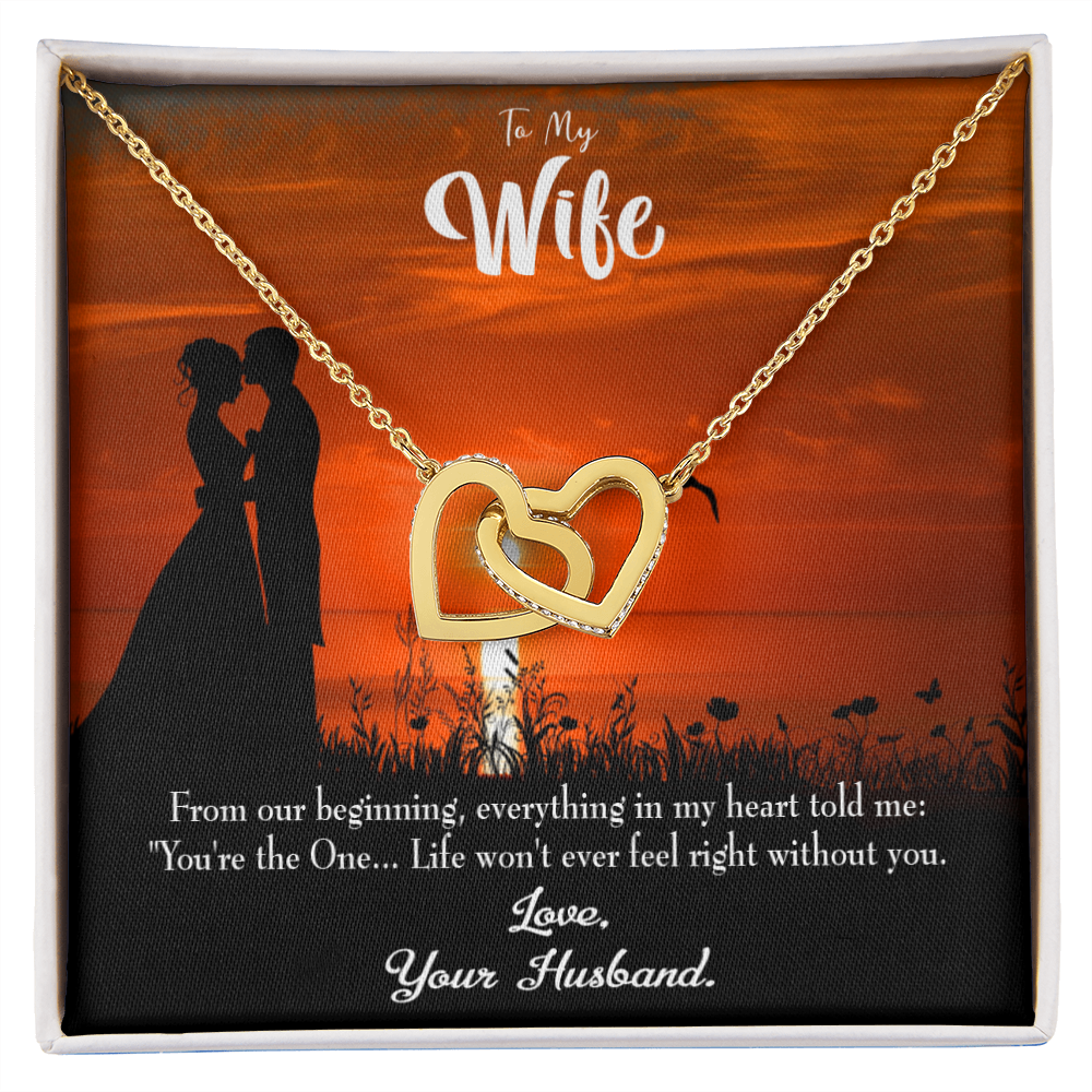 To My Wife You're the One! Inseparable Necklace-Express Your Love Gifts