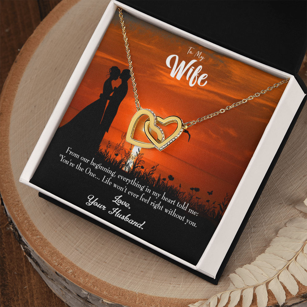 To My Wife You're the One! Inseparable Necklace-Express Your Love Gifts
