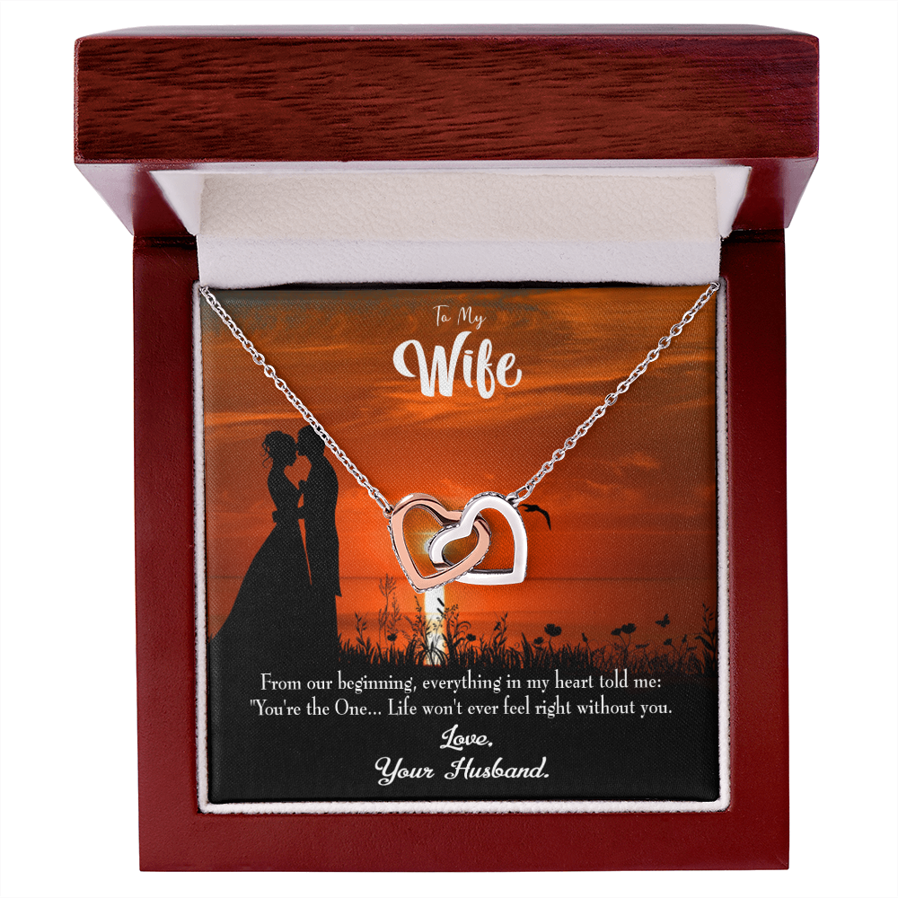 To My Wife You're the One! Inseparable Necklace-Express Your Love Gifts